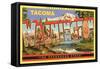 Greetings from Tacoma-null-Framed Stretched Canvas