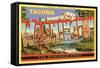 Greetings from Tacoma-null-Framed Stretched Canvas