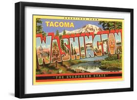 Greetings from Tacoma-null-Framed Art Print