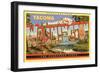 Greetings from Tacoma-null-Framed Art Print