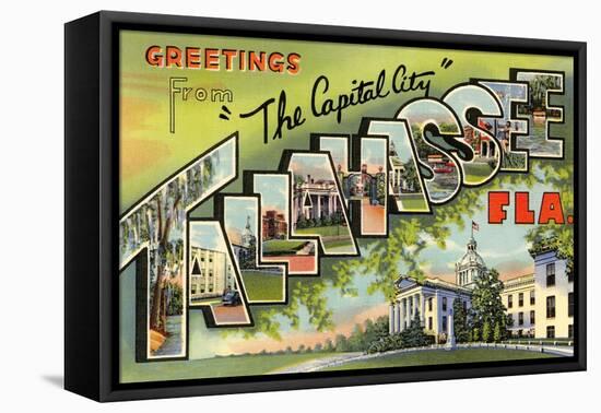 Greetings from Tallahassee, Florida-null-Framed Stretched Canvas