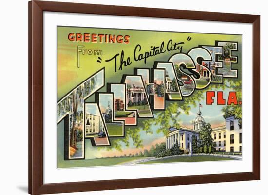 Greetings from Tallahassee, Florida-null-Framed Art Print