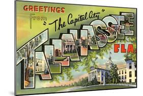 Greetings from Tallahassee, Florida-null-Mounted Art Print