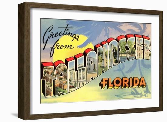 Greetings from Tallahassee, Florida-null-Framed Art Print