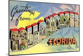 Greetings from Tallahassee, Florida-null-Mounted Art Print