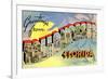 Greetings from Tallahassee, Florida-null-Framed Premium Giclee Print