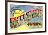 Greetings from Tallahassee, Florida-null-Framed Premium Giclee Print