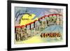 Greetings from Tallahassee, Florida-null-Framed Premium Giclee Print