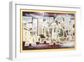 Greetings from Tallahassee, Florida-null-Framed Art Print