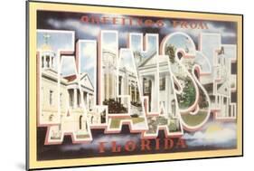 Greetings from Tallahassee, Florida-null-Mounted Art Print