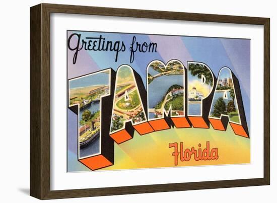 Greetings from Tampa, Florida-null-Framed Art Print