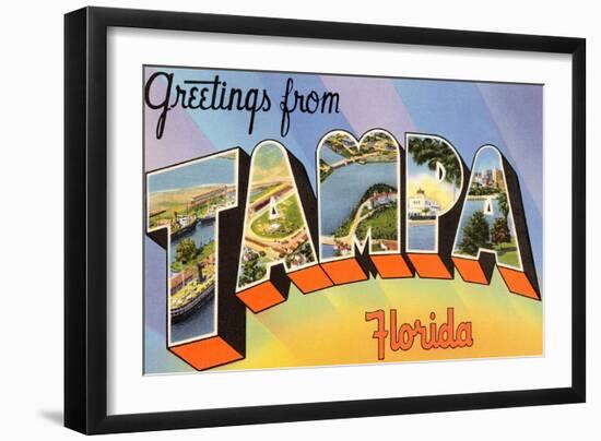 Greetings from Tampa, Florida-null-Framed Art Print