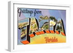 Greetings from Tampa, Florida-null-Framed Art Print