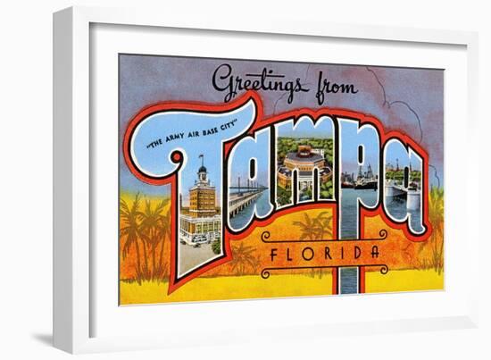 Greetings from Tampa, Florida-null-Framed Art Print