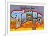 Greetings from Tampa, Florida-null-Framed Premium Giclee Print