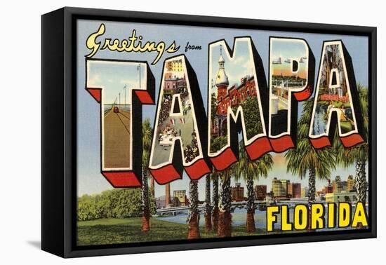 Greetings from Tampa, Florida-null-Framed Stretched Canvas