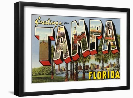 Greetings from Tampa, Florida-null-Framed Art Print