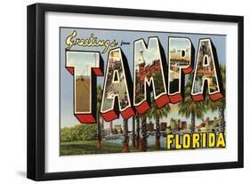 Greetings from Tampa, Florida-null-Framed Art Print