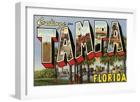 Greetings from Tampa, Florida-null-Framed Art Print