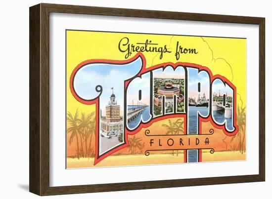 Greetings from Tampa, Florida-null-Framed Art Print