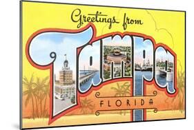 Greetings from Tampa, Florida-null-Mounted Art Print