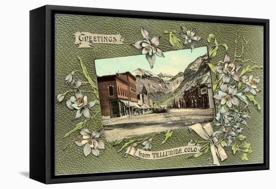 Greetings from Telluride, Colorado-null-Framed Stretched Canvas