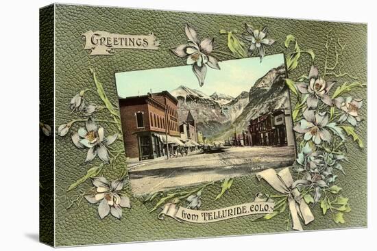 Greetings from Telluride, Colorado-null-Stretched Canvas