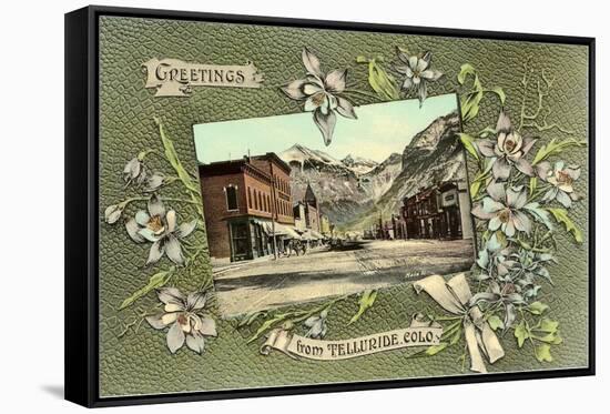 Greetings from Telluride, Colorado-null-Framed Stretched Canvas