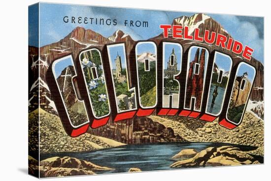 Greetings from Telluride, Colorado-null-Stretched Canvas