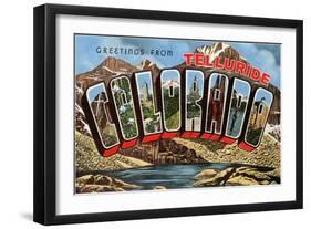 Greetings from Telluride, Colorado-null-Framed Art Print