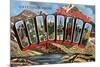 Greetings from Telluride, Colorado-null-Mounted Premium Giclee Print