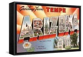 Greetings from Tempe, Arizona-null-Framed Stretched Canvas