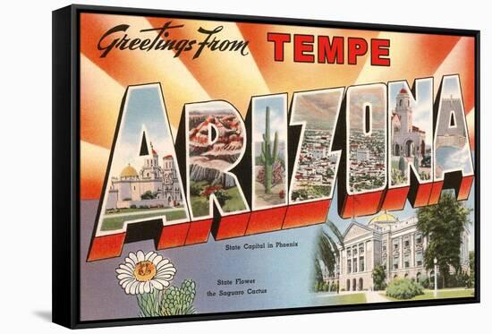 Greetings from Tempe, Arizona-null-Framed Stretched Canvas