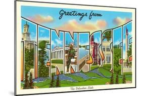 Greetings from Tennessee, the Volunteer State-null-Mounted Giclee Print