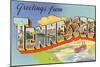 Greetings from Tennessee-null-Mounted Art Print