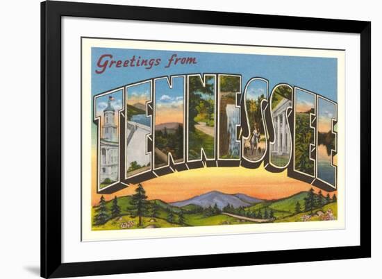 Greetings from Tennessee-null-Framed Premium Giclee Print