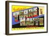 Greetings from Terre Haute, Indiana-null-Framed Art Print