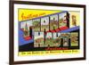 Greetings from Terre Haute, Indiana-null-Framed Art Print