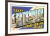 Greetings from Texas Centennial, 1936-null-Framed Premium Giclee Print