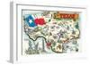 Greetings from Texas-null-Framed Art Print