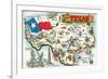 Greetings from Texas-null-Framed Premium Giclee Print