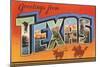 Greetings from Texas-null-Mounted Art Print