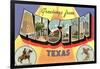 Greetings from Texas-null-Framed Art Print