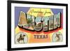 Greetings from Texas-null-Framed Premium Giclee Print