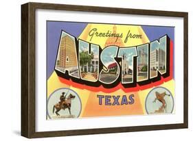 Greetings from Texas-null-Framed Art Print