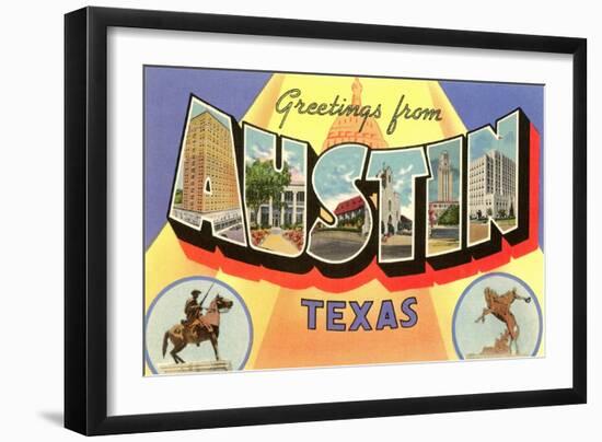 Greetings from Texas-null-Framed Art Print