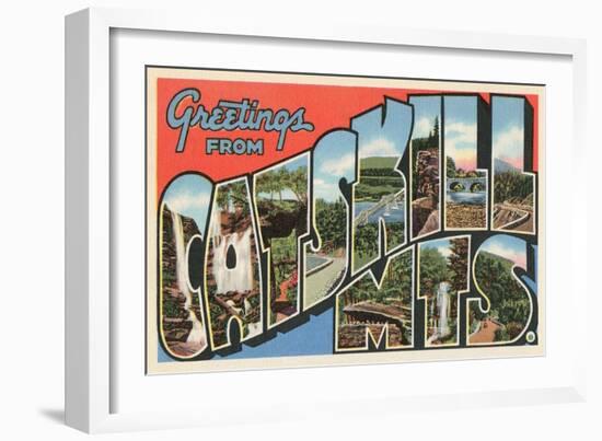 Greetings from the Catskill Mountains, New York-null-Framed Art Print