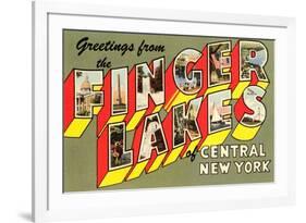 Greetings from the Finger Lakes, New York-null-Framed Art Print