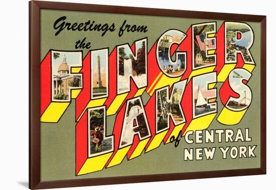 Greetings from the Finger Lakes, New York-null-Framed Art Print