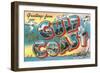 Greetings from the Gulf Coast-null-Framed Art Print